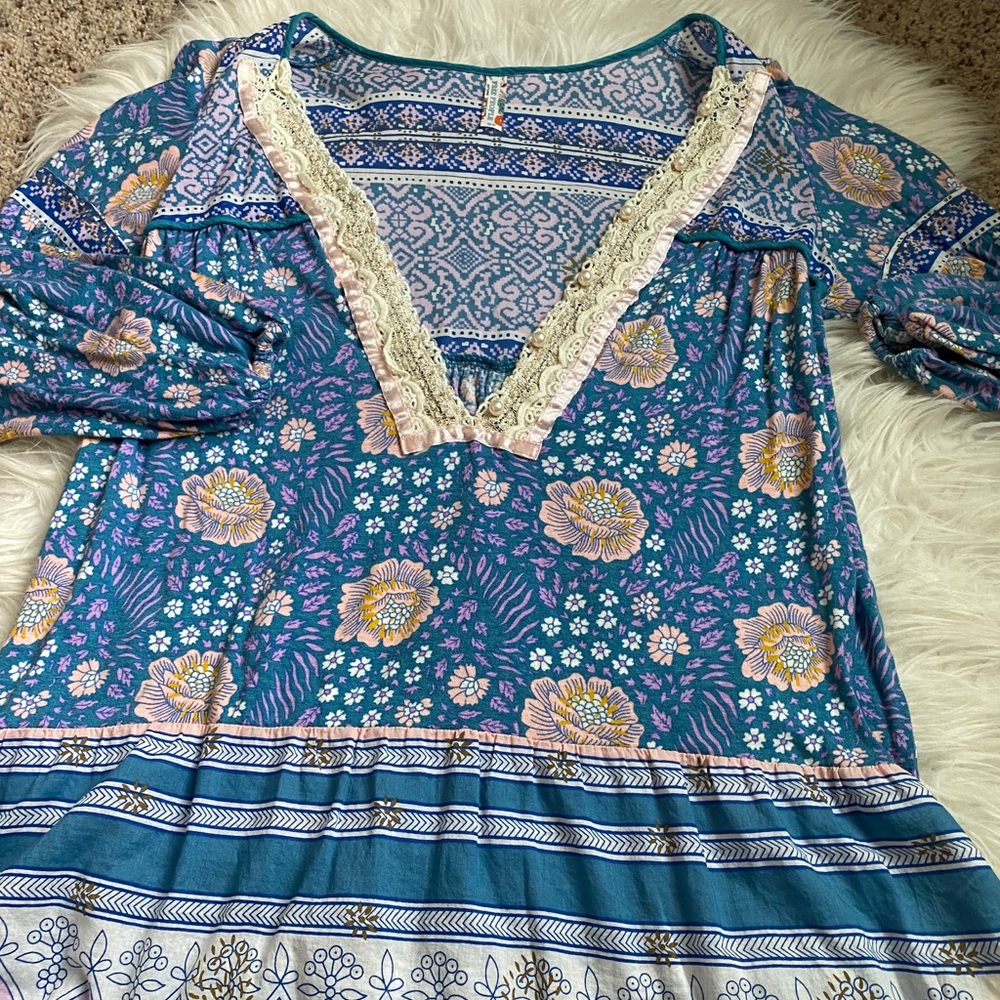 Free People ruffled shirt